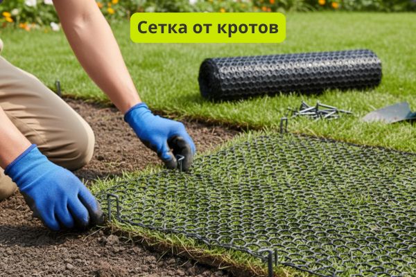 Сетка от кротов фото